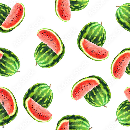 Watermelon. Texture pattern of watermelon pattern isolated on white background