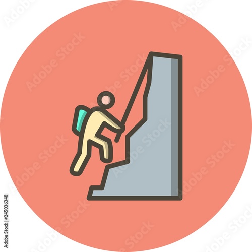 Vector Climbing Icon