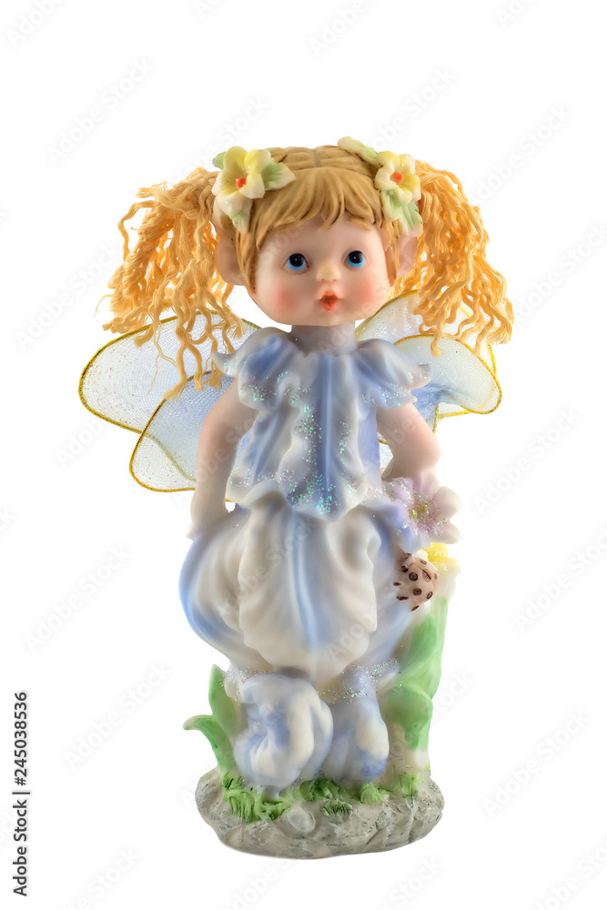 Figurine of an angel on a white background Figurine of an angel on a white background