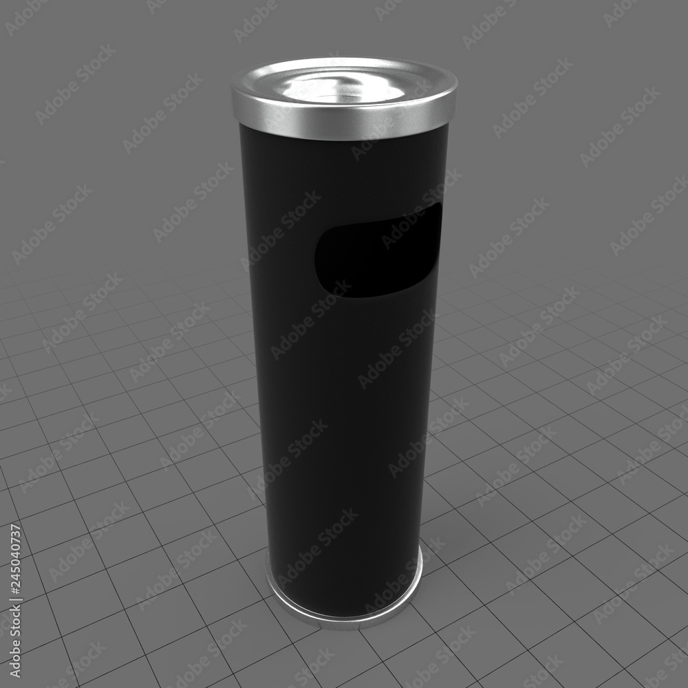 Outdoor ashtray bin Stock 3D asset Adobe Stock