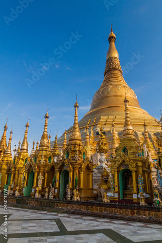 Shwedagon Paya Pagoda in Yangon, Myanmar