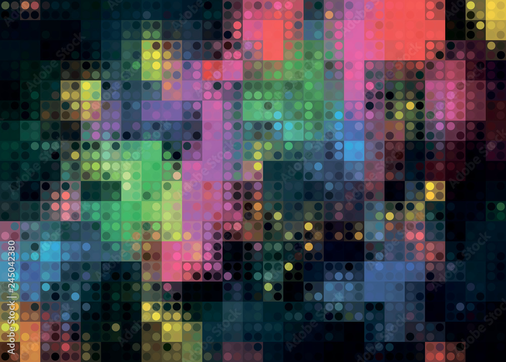 Bright abstract colorful pixel background