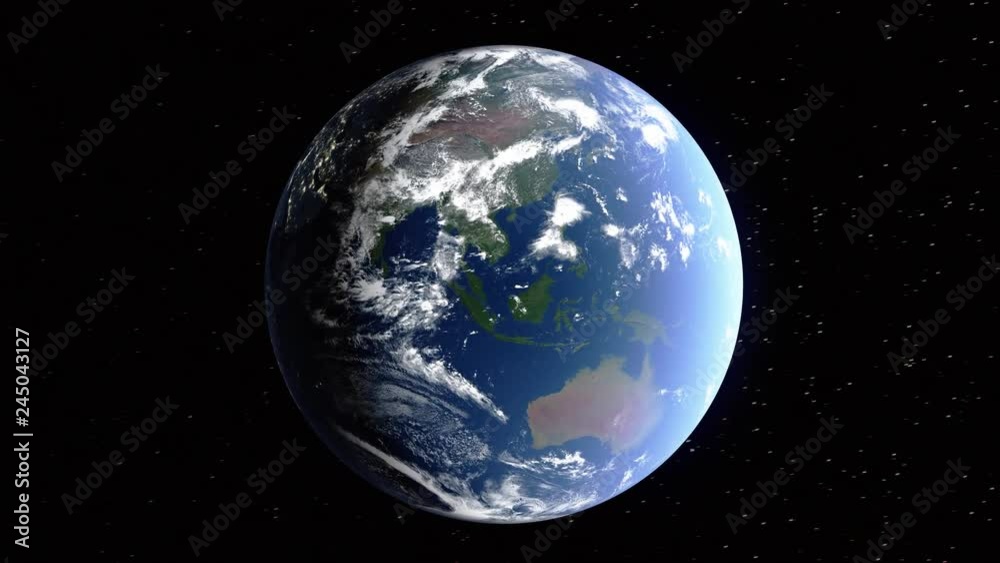 Realistic 3d animated earth showing the borders of the country Papua New Guinea and the capital Port Moresby in 4K resolution Realistic 3d animated earth showing the borders of the country Papua New Guinea and the capital Port Moresby in 4K resolution
