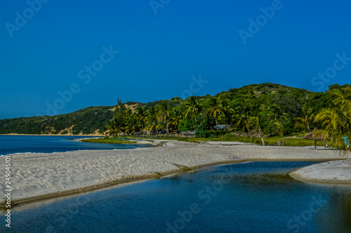 Fototapeta Naklejka Na Ścianę i Meble -  Beautiful Bilene beach and lagoon near Maputo in Mozambique