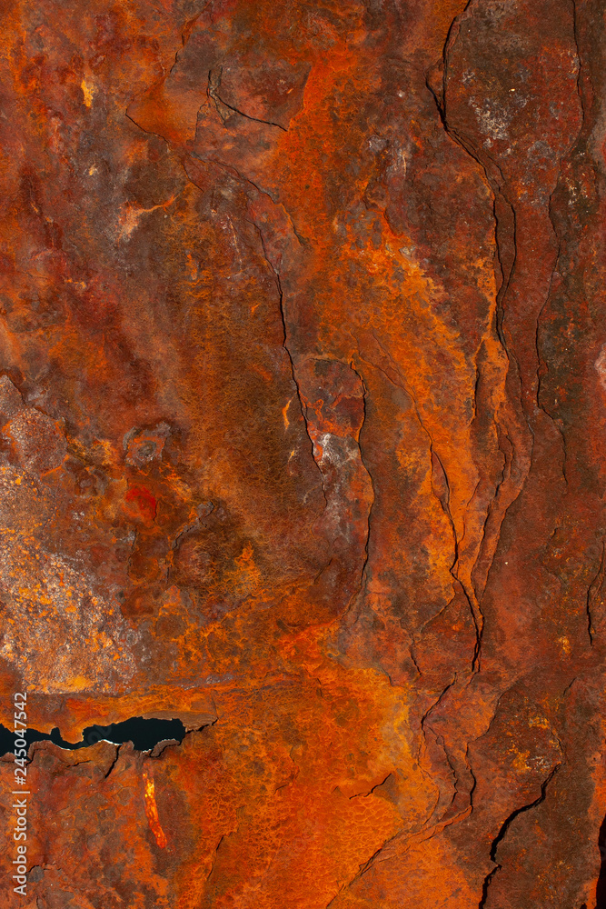 Rusty iron sheet. Fatal oxidation of metal. A dead ship destroyed by the sea. Rusty iron sheet. Fatal oxidation of metal. A dead ship destroyed by the sea.