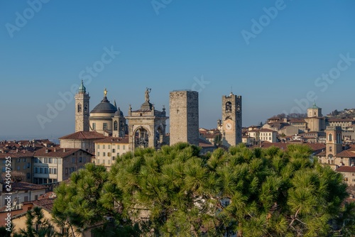 the towers of bergamo