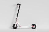 Electric scooter isolated on white background. eco transport. 3d rendering