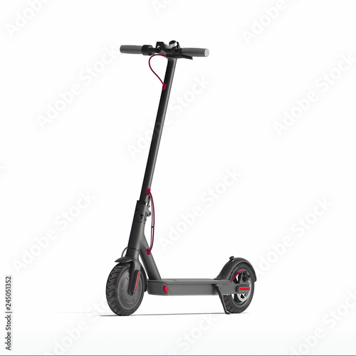 Fotografia Electric scooter isolated on white background