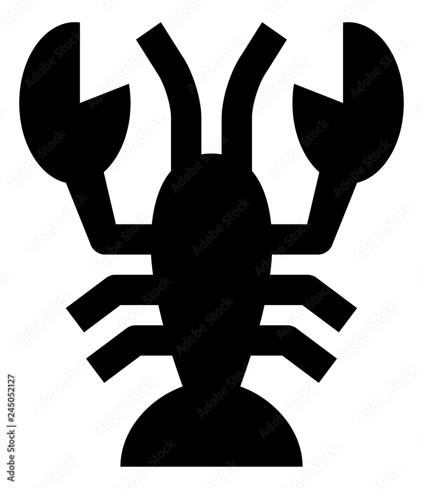 Lobster Shellfish Vector Icon.eps Lobster Shellfish Vector Icon.eps