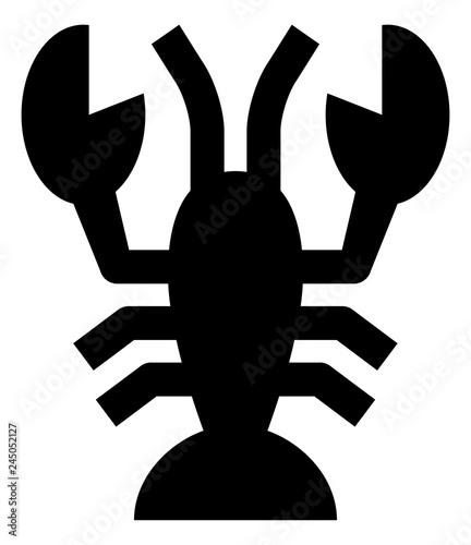 Lobster Shellfish Vector Icon.eps
