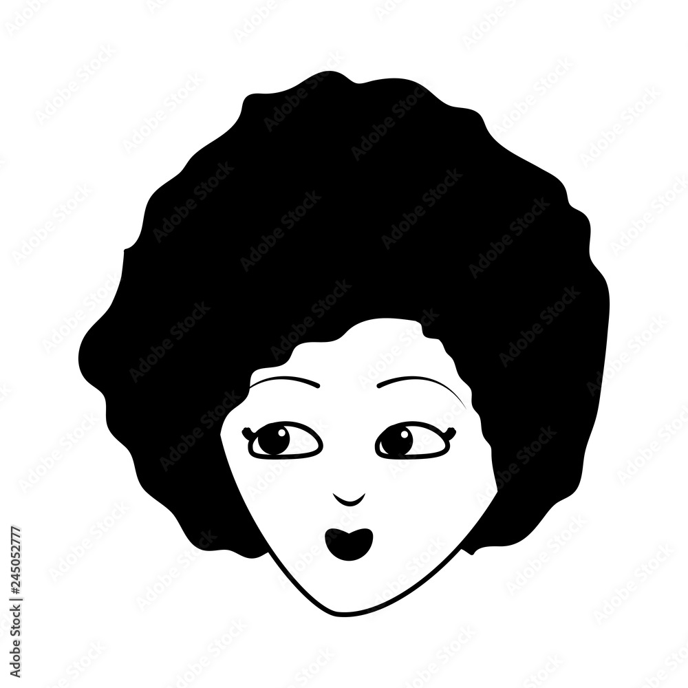 woman face on white background woman face on white background