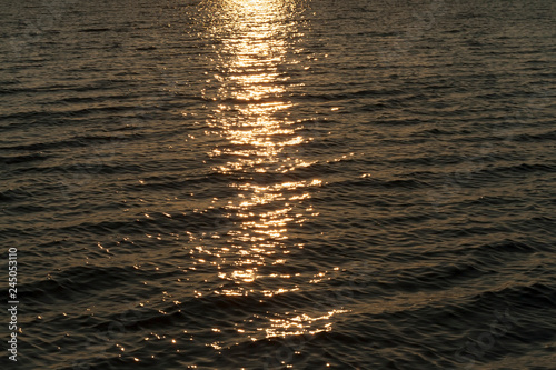 sunset walk water
