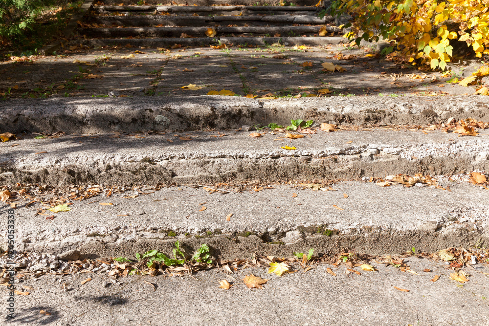 Obraz premium old concrete stairs