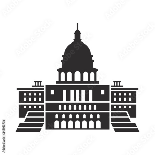 Capitol Buiding Vector Logo.