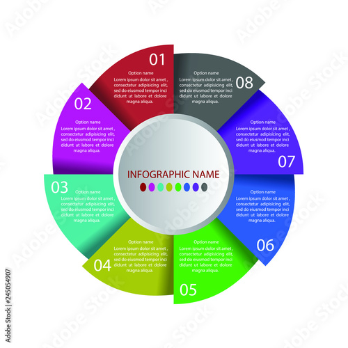 Infographic template design , infographic element , vector format