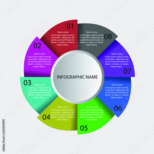 Infographic template design , infographic element , vector format