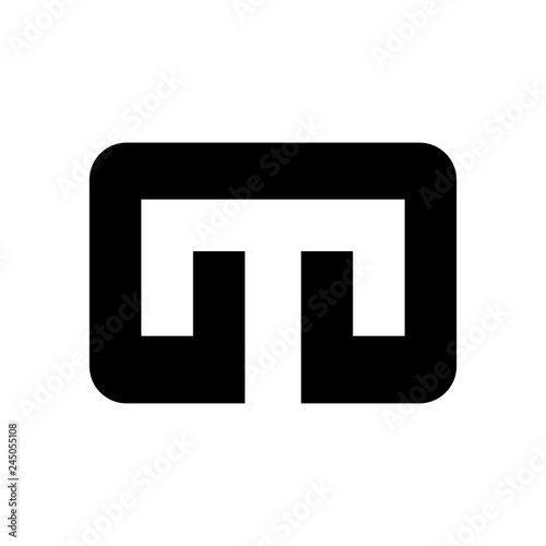 letter G and T vector logo photo