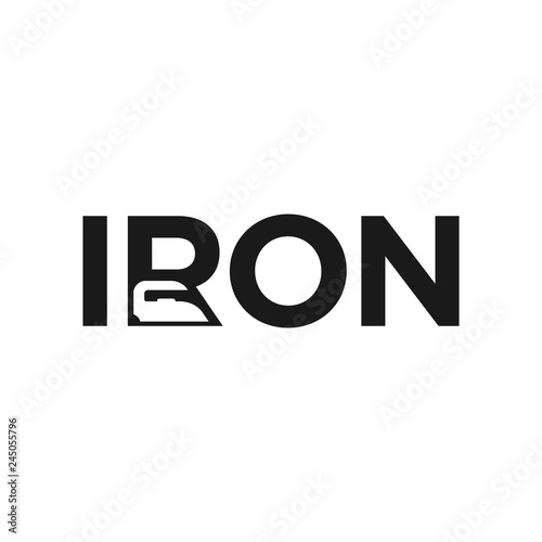 Iron vector logo.