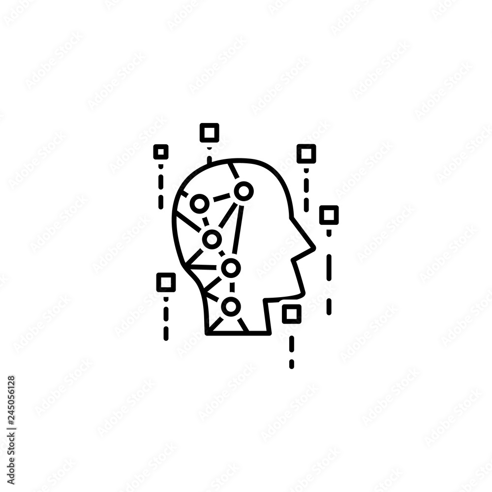 data, artificial intelligence icon. Element of technological data icon for mobile concept and web apps. Thin line data, artificial intelligence icon can be used for web and mobile data, artificial intelligence icon. Element of technological data icon for mobile concept and web apps. Thin line data, artificial intelligence icon can be used for web and mobile