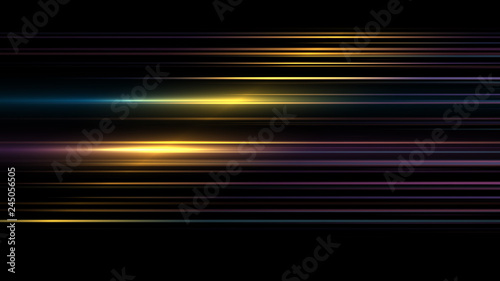 Abstract bright gold background. elegant illustration.Moving fast neon golden light particles