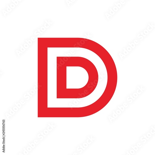 letter D vector logo.