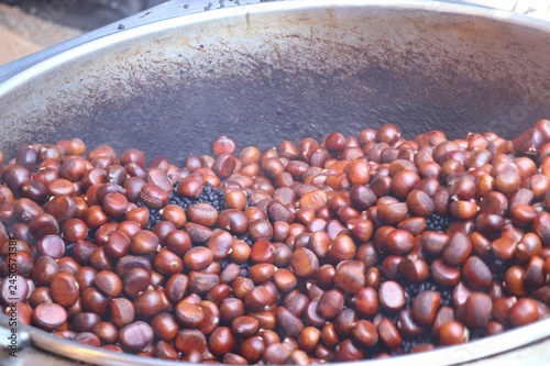 chestnuts seed at street photo