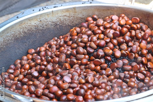 chestnuts seed at street