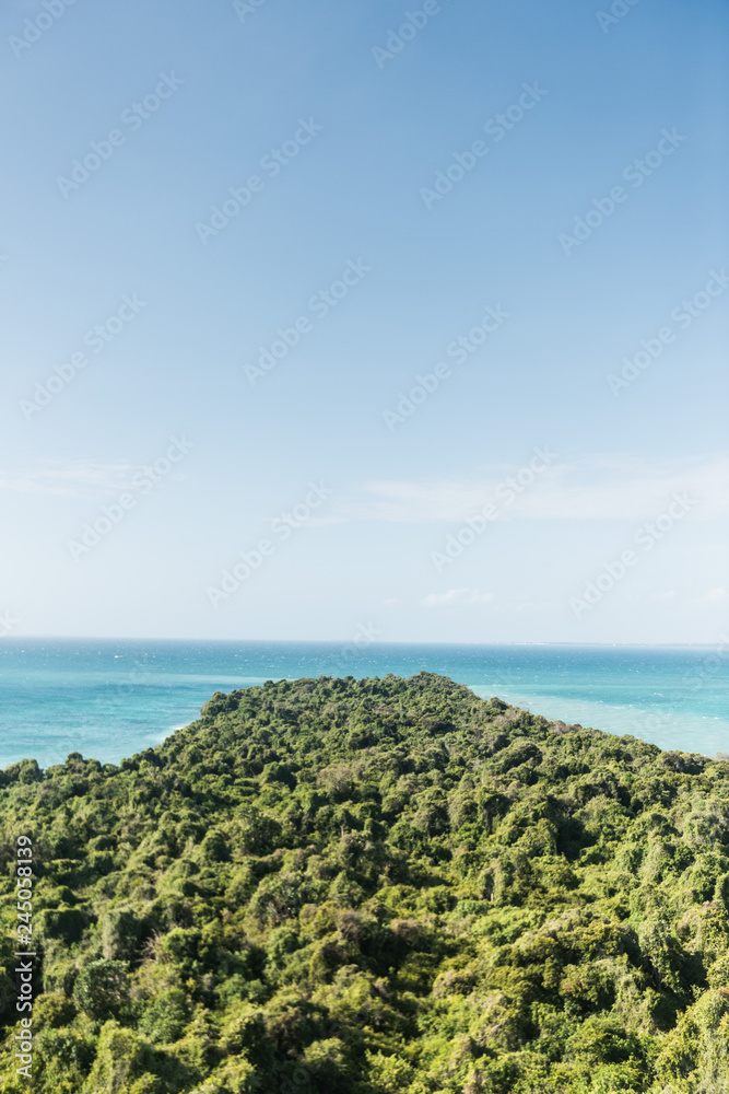 tropical island in the sea