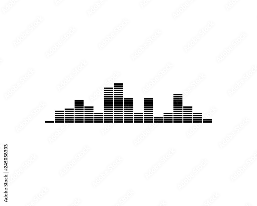 sound wave ilustration logo vector icon