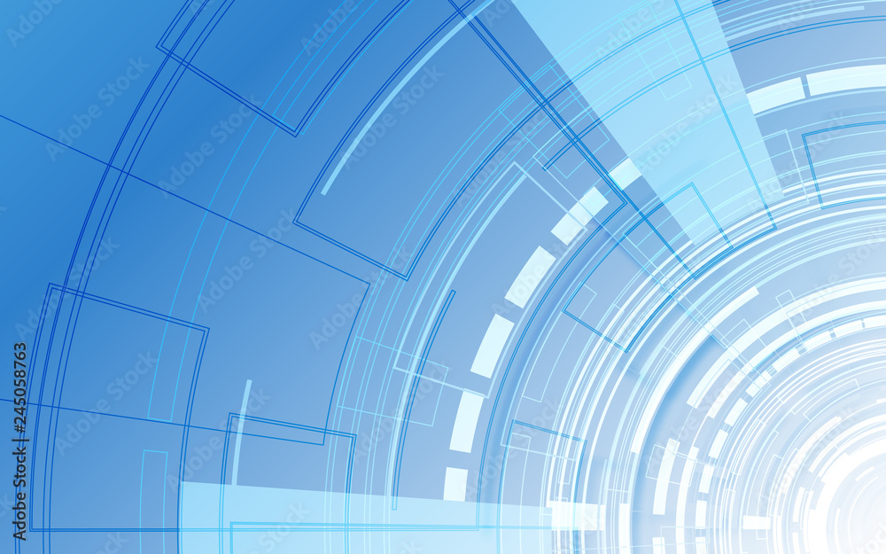 幾何学的な背景　青