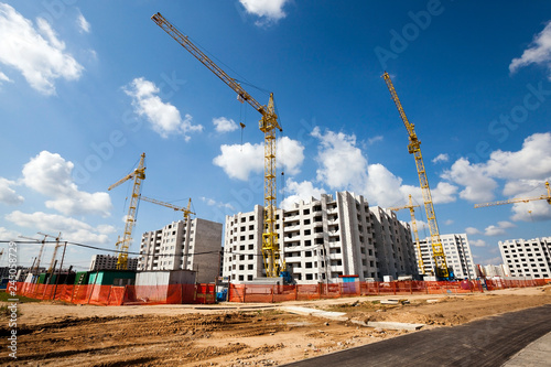 Cuadro en lienzo construction of the building