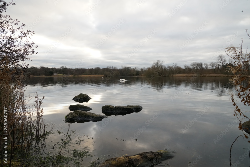 Naklejka premium duddingston loch