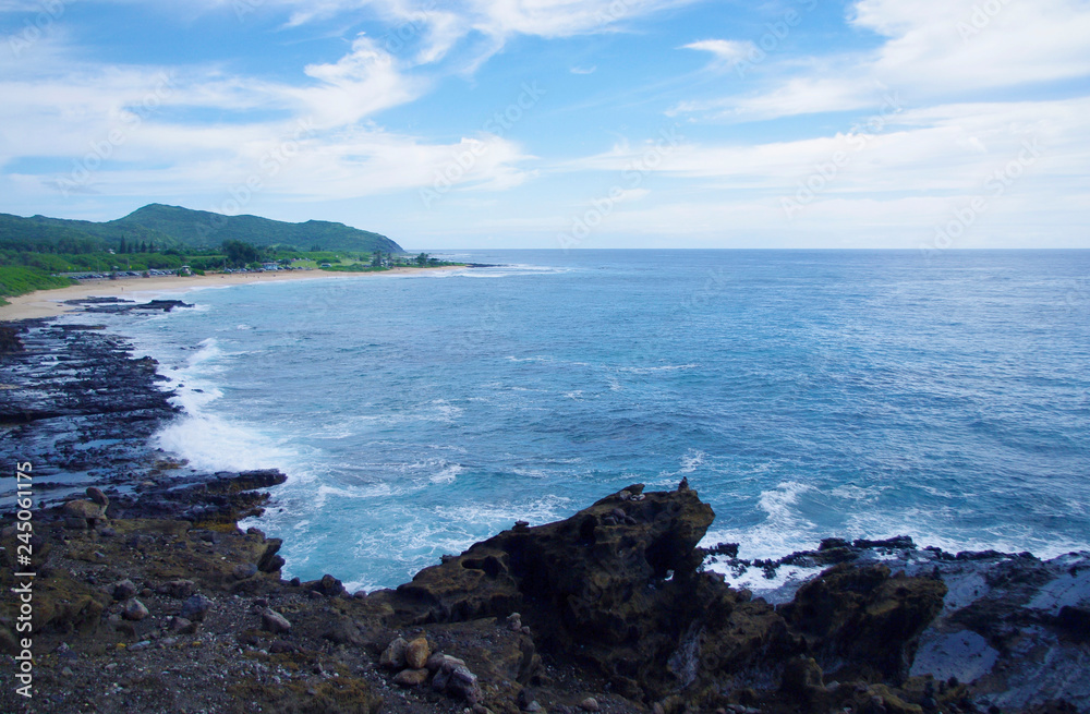 ハワイ,オアフ島,ハロナ潮吹き岩