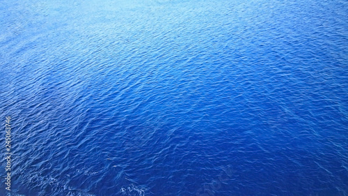The surface of the blue sea