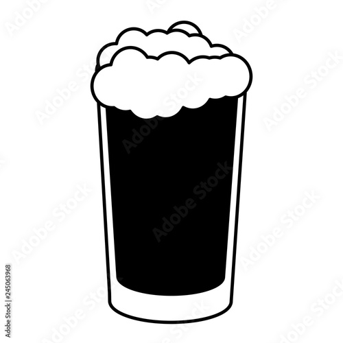 cold beer foam