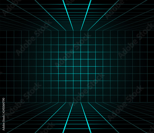 lines perspective room illustration