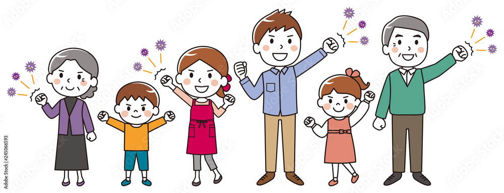Three generations family not defeated by the common cold virus Three generations family not defeated by the common cold virus