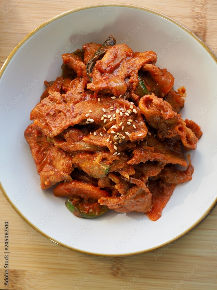 한국의 음식 제육볶음 한국의 음식 제육볶음