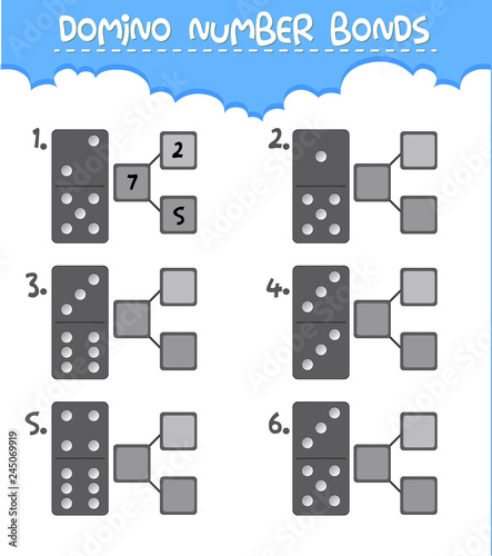Domino number bonds worksheet