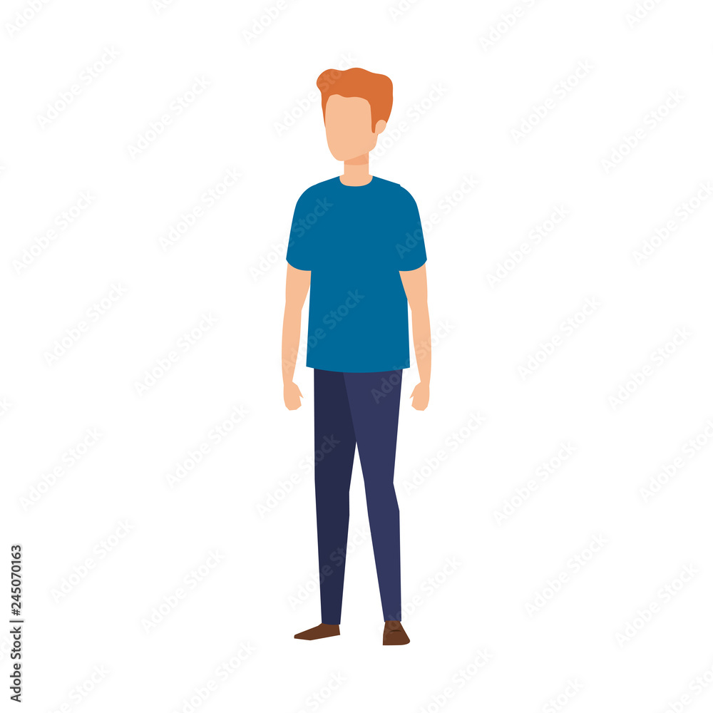 young man avatar character young man avatar character
