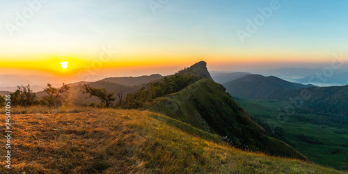 The beautiful unseen of travel place at sunrise in Thailand, Mon Jong, Om koi, Chiang Mai.