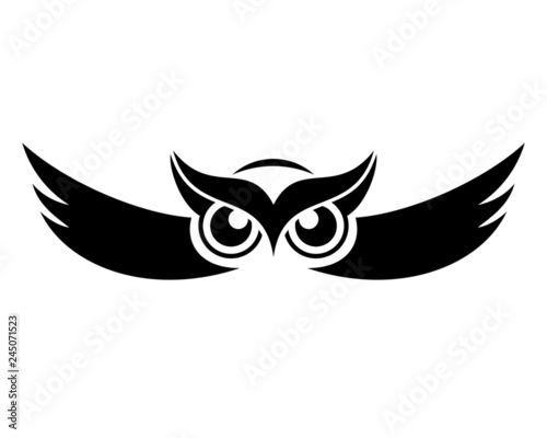 Owl logo vector 
