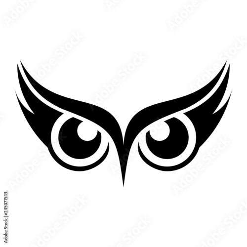 Owl logo vector 