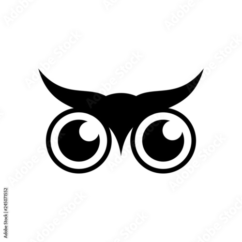 Owl logo vector 