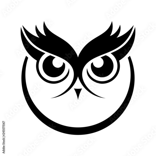 Owl logo vector 