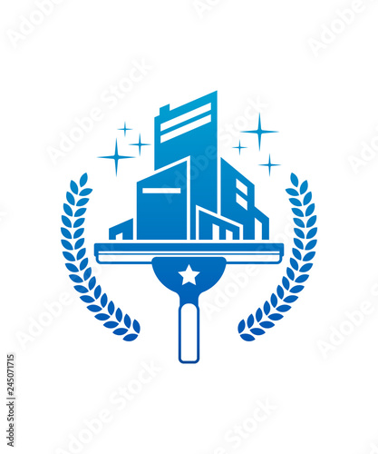 Window Washing Cleaning Logo Icon