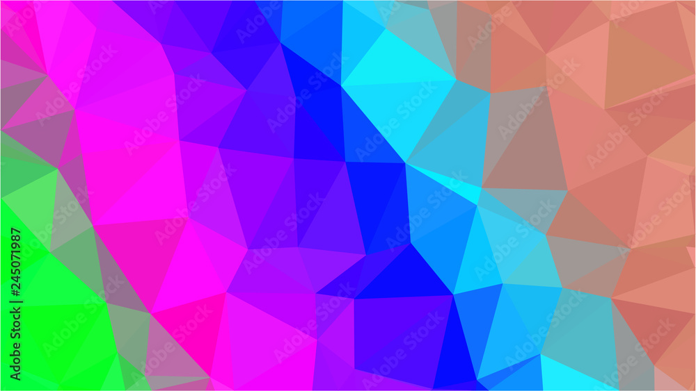 Fototapeta premium Color Polygonal Mosaic Background, Low Poly Style, Vector illustration, Business Design Templates, Shining polygon pattern, geometric image in Origami style with gradient. Bright template for web site