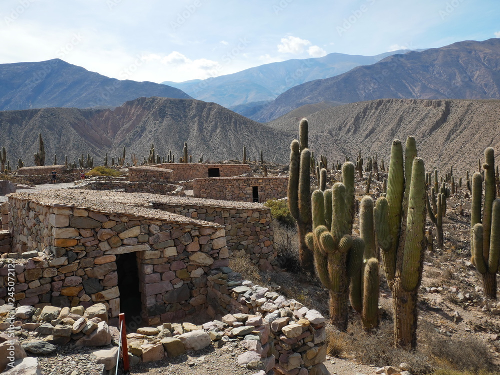 Tilcara in the quebrada de Humahuaca, Argentina