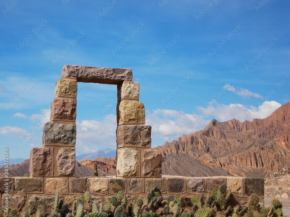 Tilcara in the quebrada de Humahuaca, Argentina