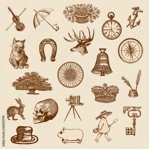 Vintage Victorian objects collection